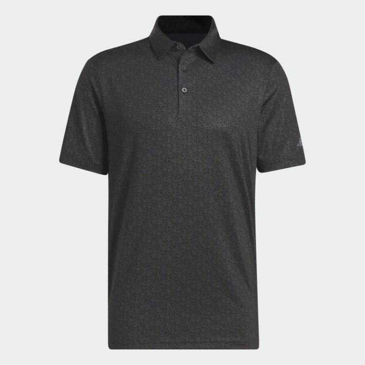 Camisa Polo De Golfe Com Estampa Allover Ultimate365 Preta Adidas