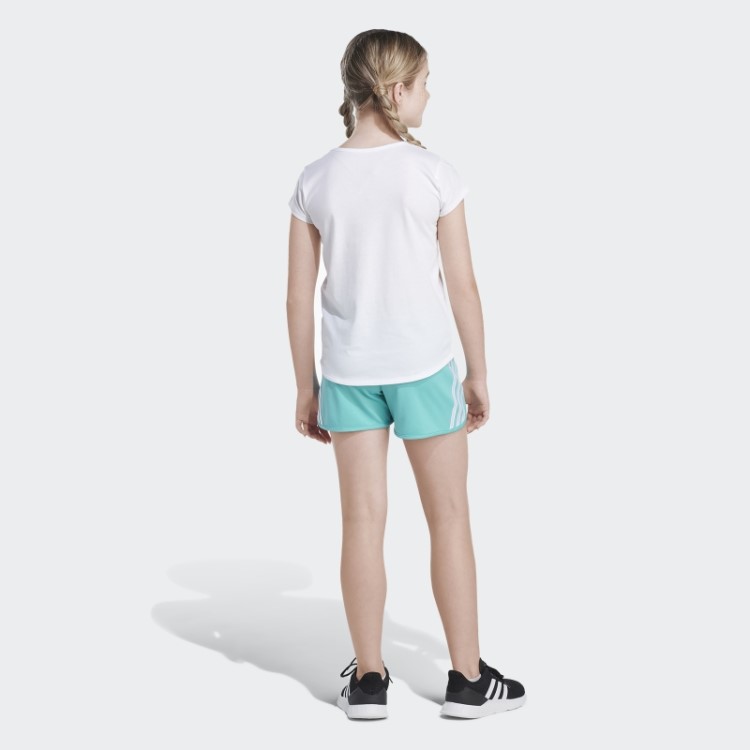 Shorts De Malha Listrada Adidas Mint Rush
