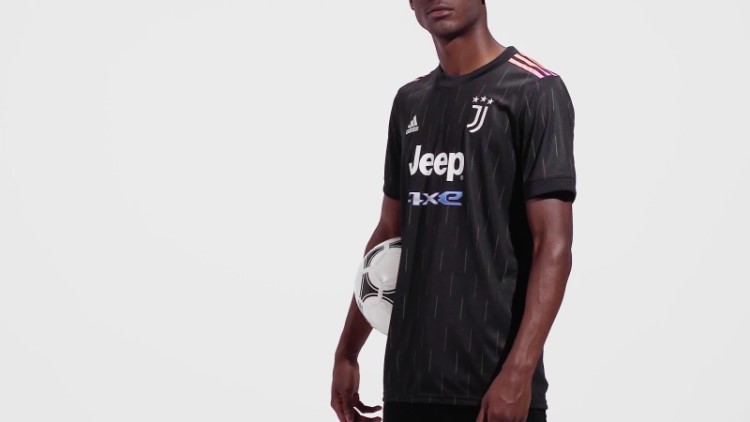 Camisa Away Da Juventus 21/22 Preta Adidas