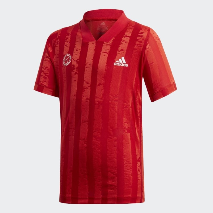 Camiseta De Tênis Freelift Para Meninos Adidas Escarlate