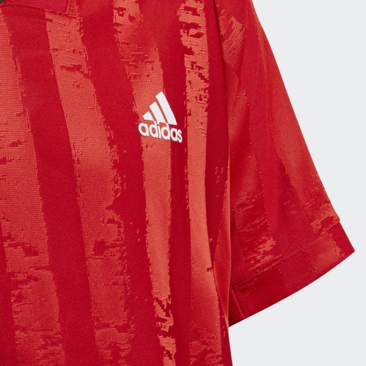 Camiseta De Tênis Freelift Para Meninos Adidas Escarlate