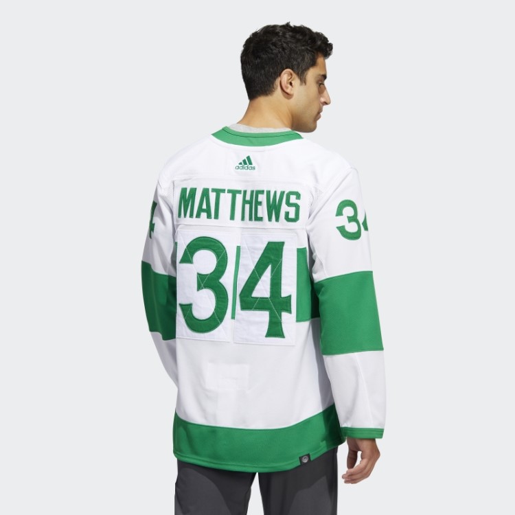 Camisa Auston Matthews Toronto St Pats Branca Adidas