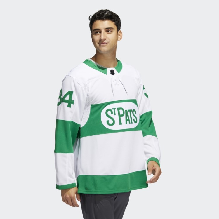 Camisa Auston Matthews Toronto St Pats Branca Adidas