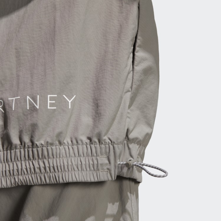 Adidas By Stella Mccartney Jaqueta Truecasuals Em Malha Lisa Cinza Pomba