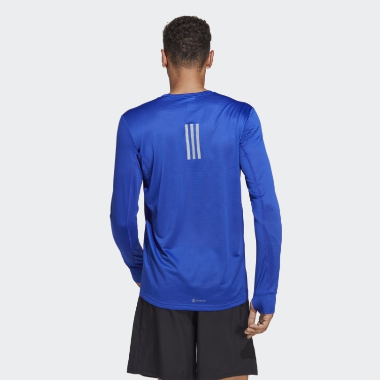 Adidas Own The Run Camiseta Manga Longa Azul