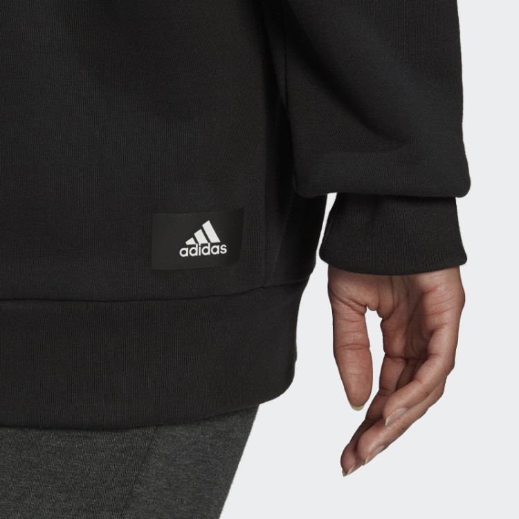 Distintivo De ícones Do Futuro Preto Do Moletom Esportivo Adidas