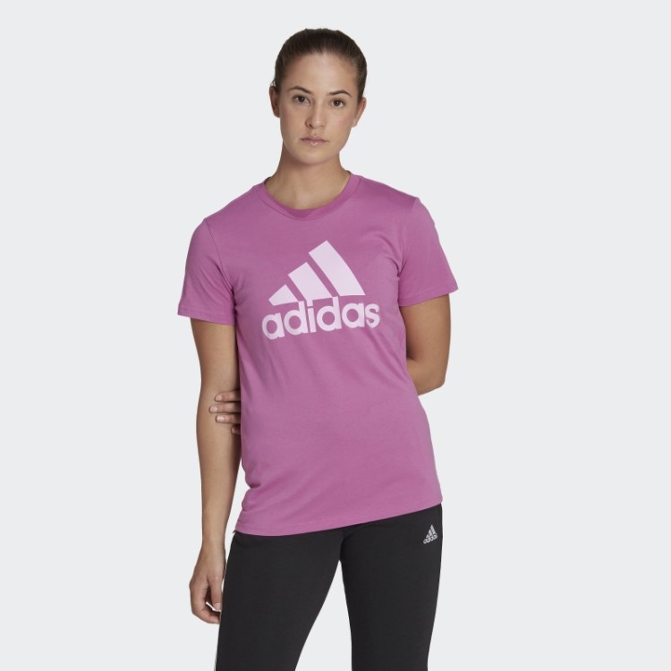 T-shirt Com Logótipo Essencial Adidas Lilás