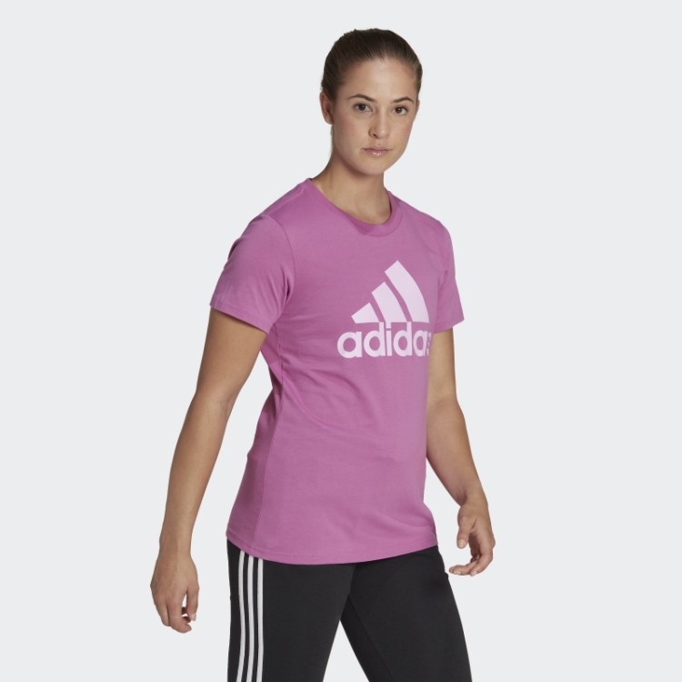 T-shirt Com Logótipo Essencial Adidas Lilás
