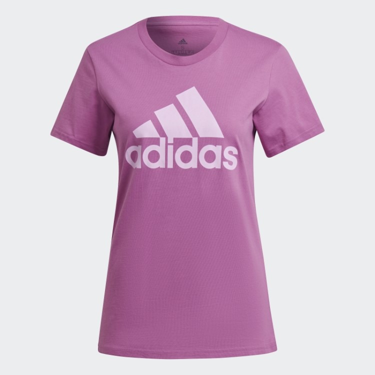 T-shirt Com Logótipo Essencial Adidas Lilás