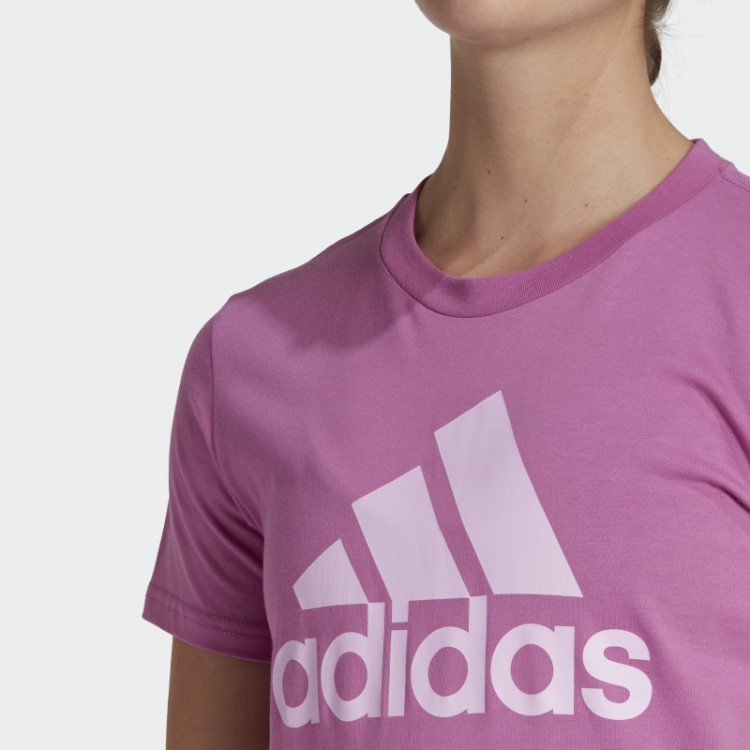 T-shirt Com Logótipo Essencial Adidas Lilás