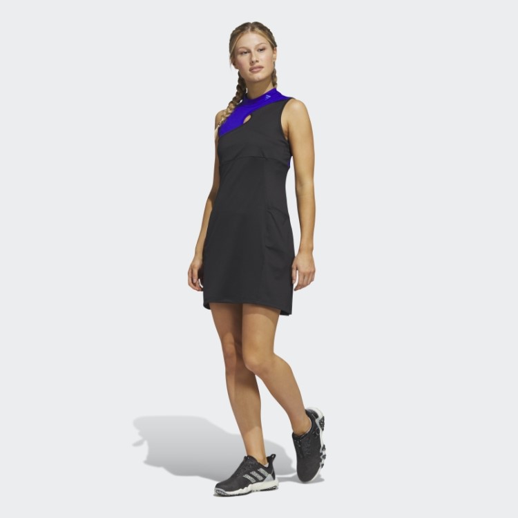 Vestido De Golfe Colorblocked Preto Adidas Ultimate365 Tour
