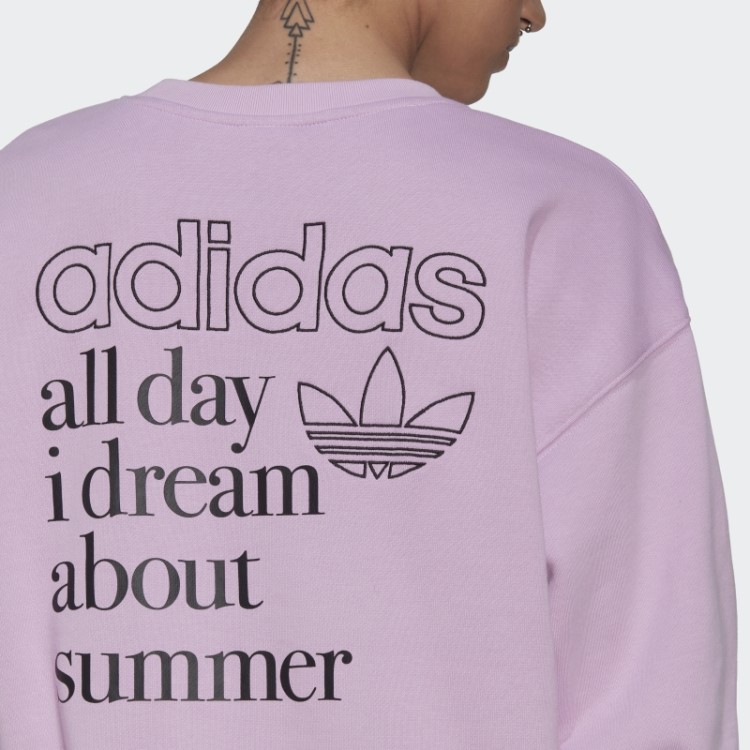Moletom Gráfico Adidas Lilás