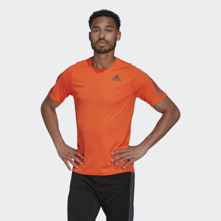 Camiseta De Corrida Laranja Adidas Run Icon