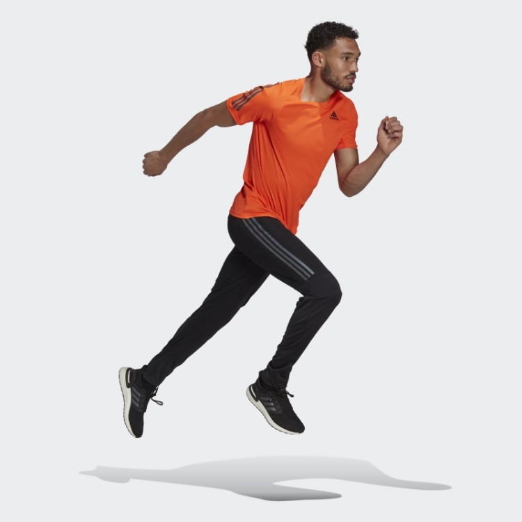Camiseta De Corrida Laranja Adidas Run Icon