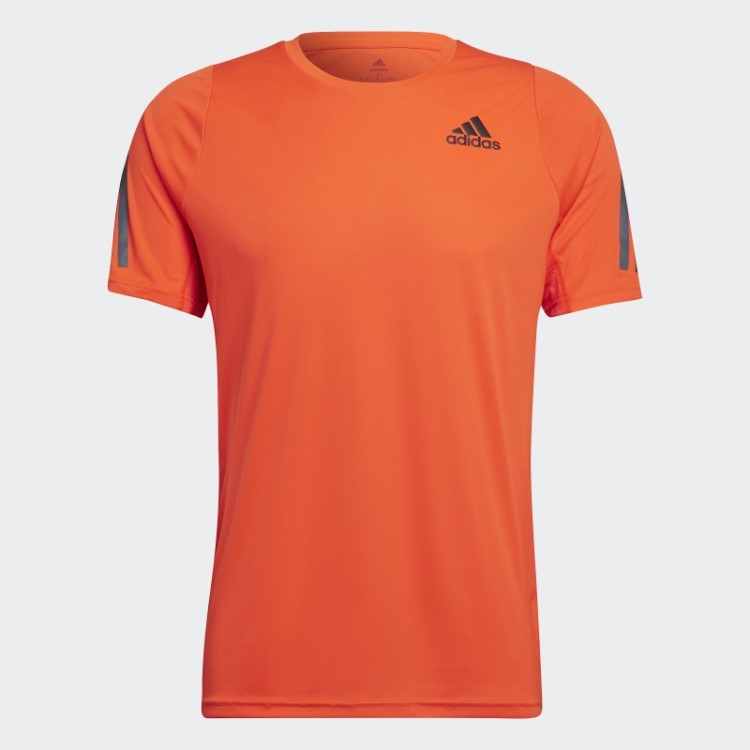 Camiseta De Corrida Laranja Adidas Run Icon