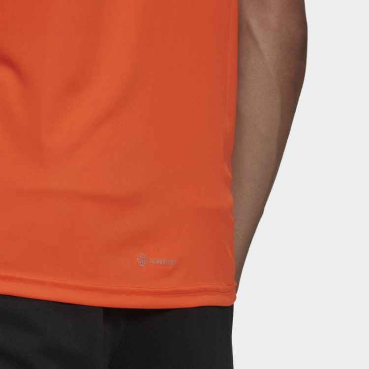 Camiseta De Corrida Laranja Adidas Run Icon