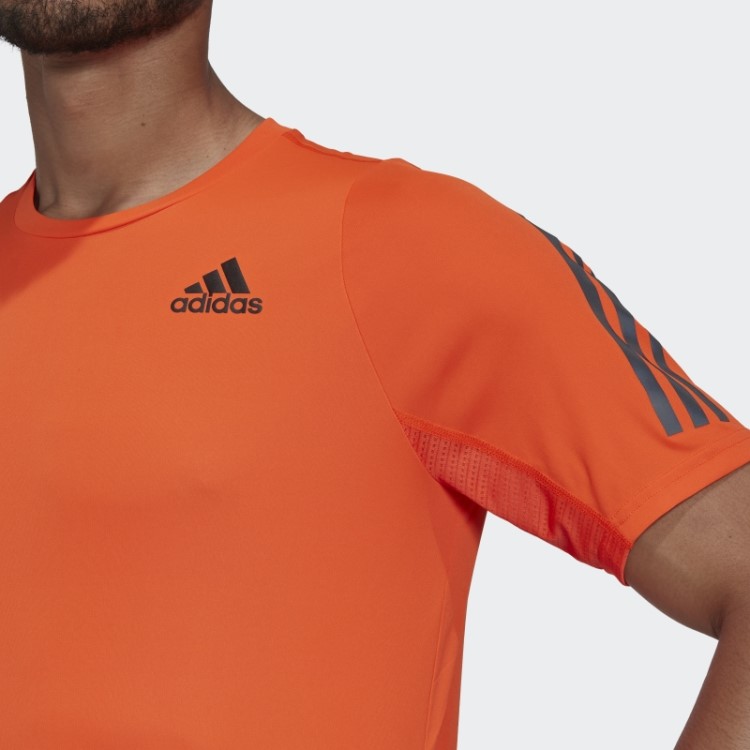 Camiseta De Corrida Laranja Adidas Run Icon