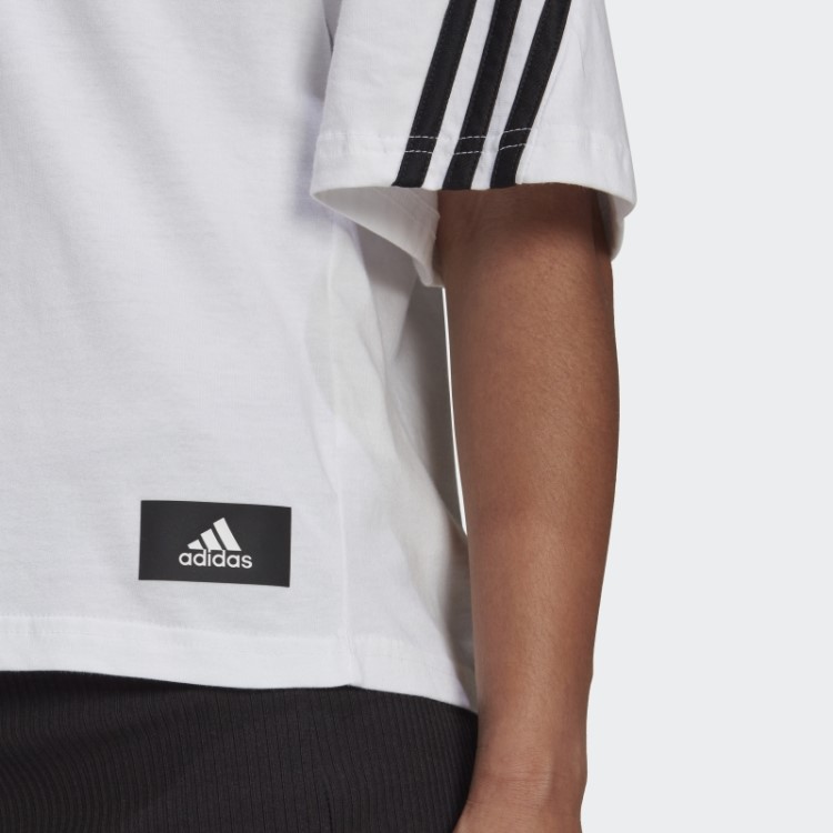 Adidas Sportswear Future Icons Camiseta Com As Três Listras Fashion Branca