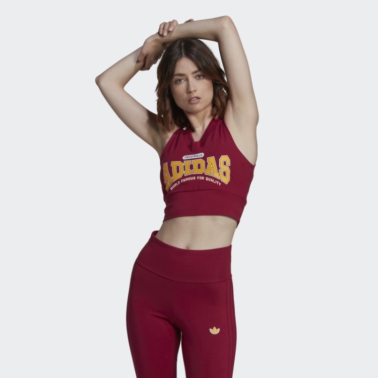 Cor De Vinho Adidas Originals Class Of 72 Crop Top