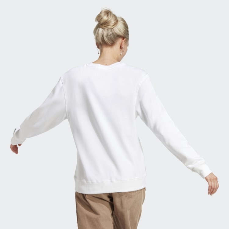 Moletom Adidas White Essentials Linear French Terry