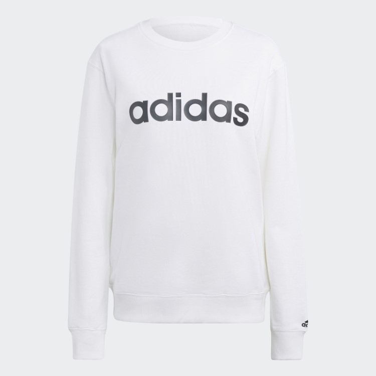 Moletom Adidas White Essentials Linear French Terry