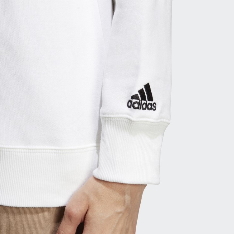 Moletom Adidas White Essentials Linear French Terry