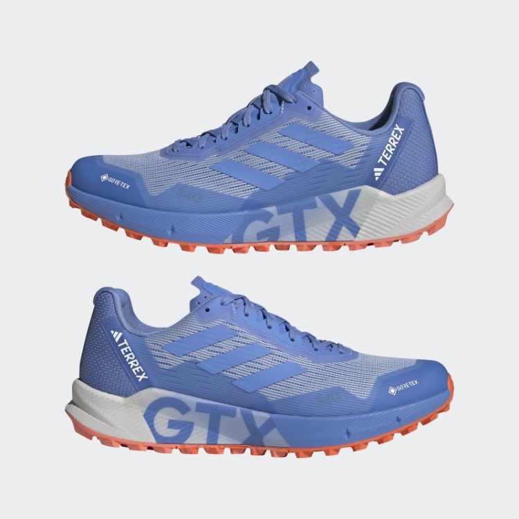Blue Dawn Terrex Agravic Flow Gore-Tex Trail Tênis Adidas 2.0