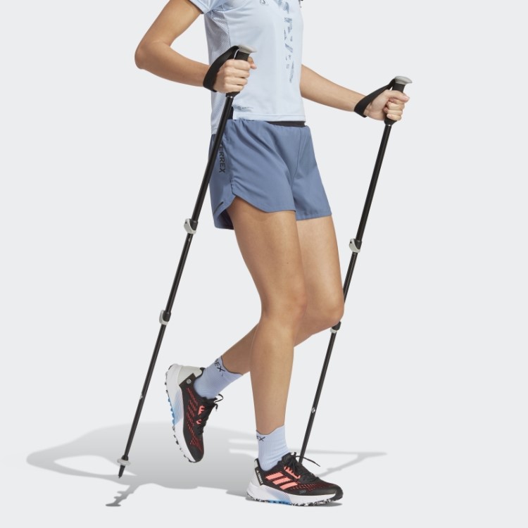 Shorts De Corrida Adidas Steel Terrex Agravic