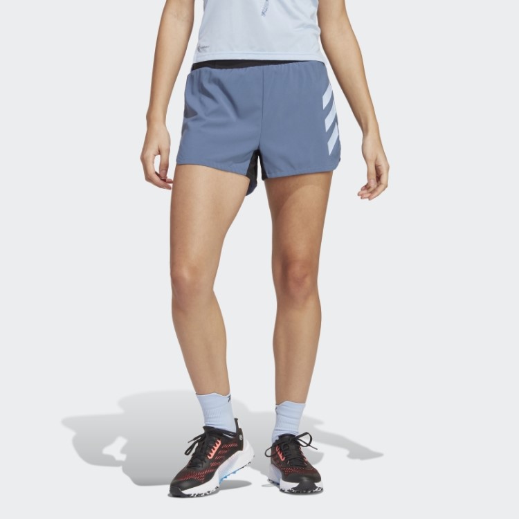 Bermuda De Corrida Terrex Agravic Em Aço Adidas