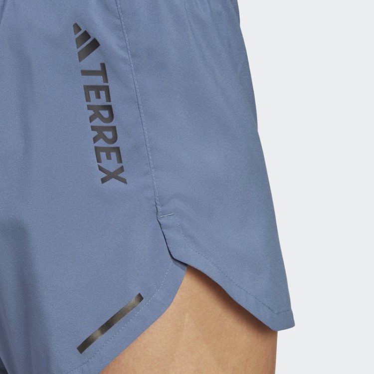 Bermuda De Corrida Terrex Agravic Em Aço Adidas