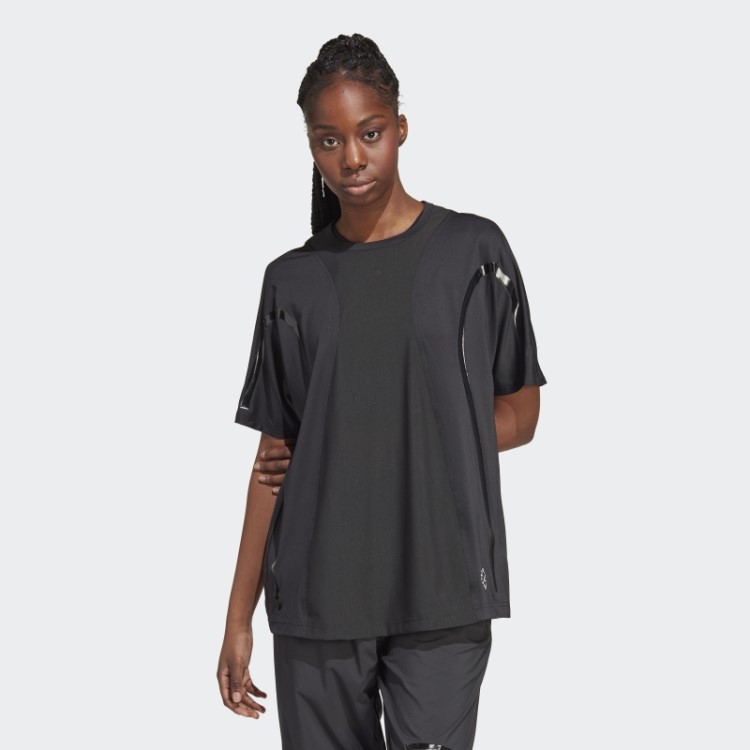 Adidas Preta By Stella Mccartney Truepace Moda Camiseta Running Solta