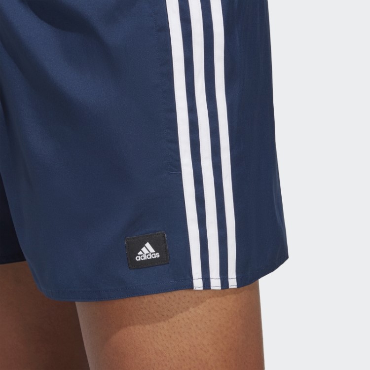 Calção De Banho Adidas 3 Listras Clx Branco