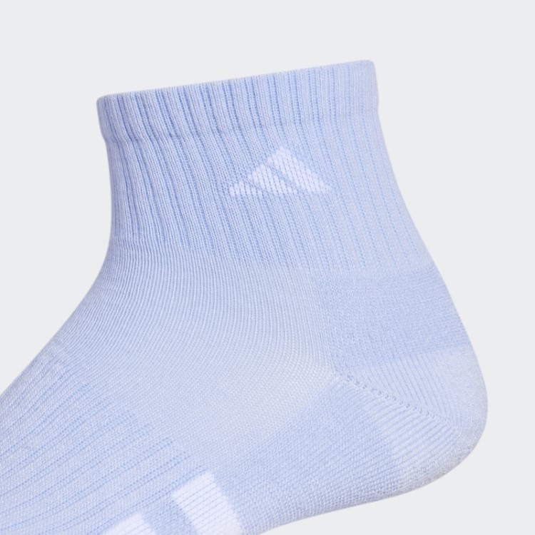 Meias Adidas Acolchoadas Cor Trimestre 3 Pares Amanhecer Azul