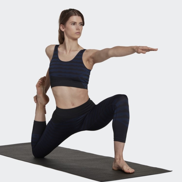 Legging Adidas Marimekko Aeroknit Azul Marinho 7/8