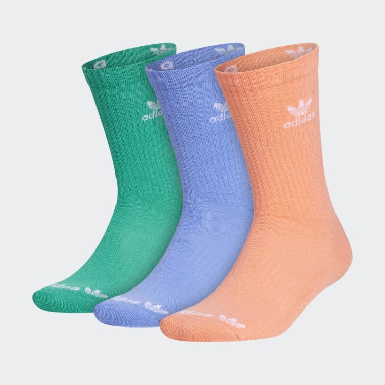 Coral Trefoil Crew Meias 3 Pares Adidas