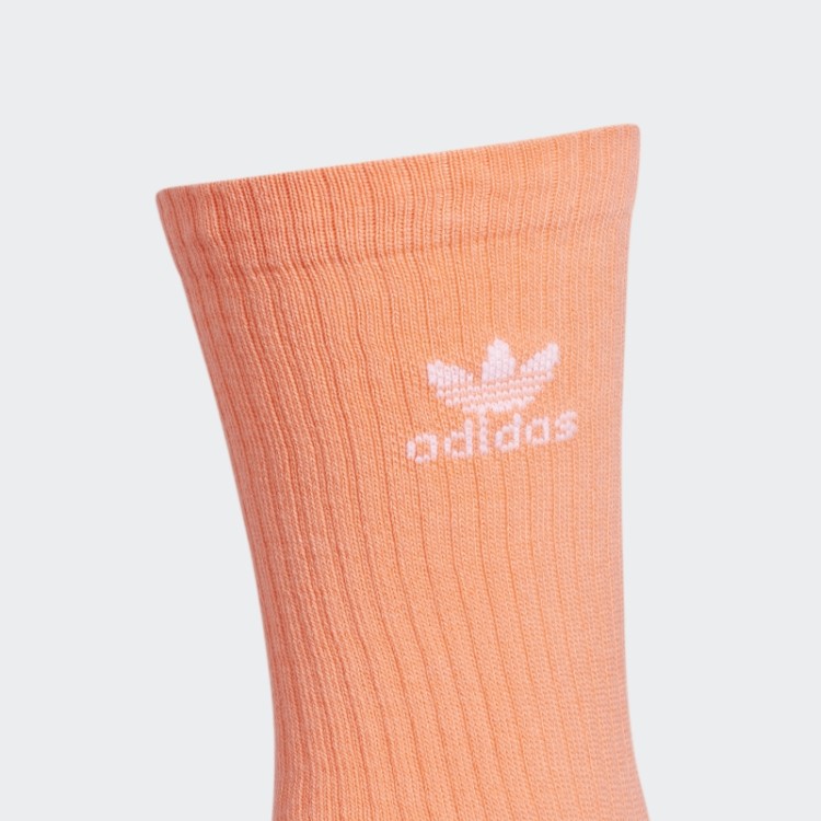 Coral Trefoil Crew Meias 3 Pares Adidas