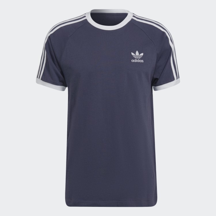 Camiseta Adicolor Classics Com As Três Listras Azul Marinho Adidas