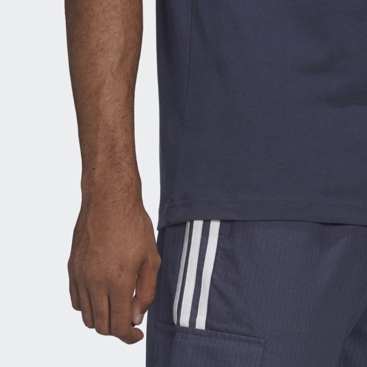 Camiseta Adicolor Classics Com As Três Listras Azul Marinho Adidas