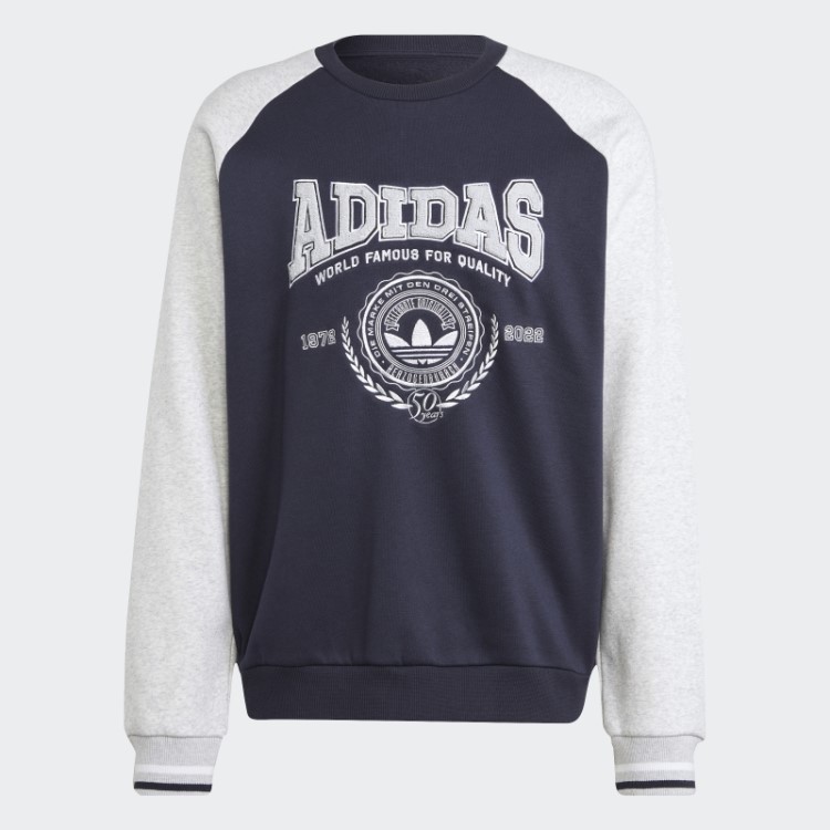 Moletom Decote Careca Adidas Com Tinta Ink