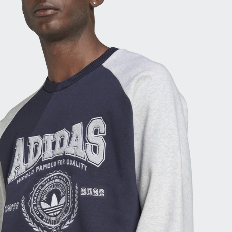 Moletom Decote Careca Adidas Com Tinta Ink