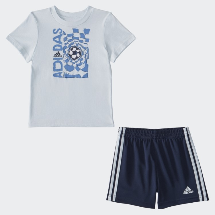 Camiseta Sky Tint Ib Grpx E Conjunto Curto Adidas