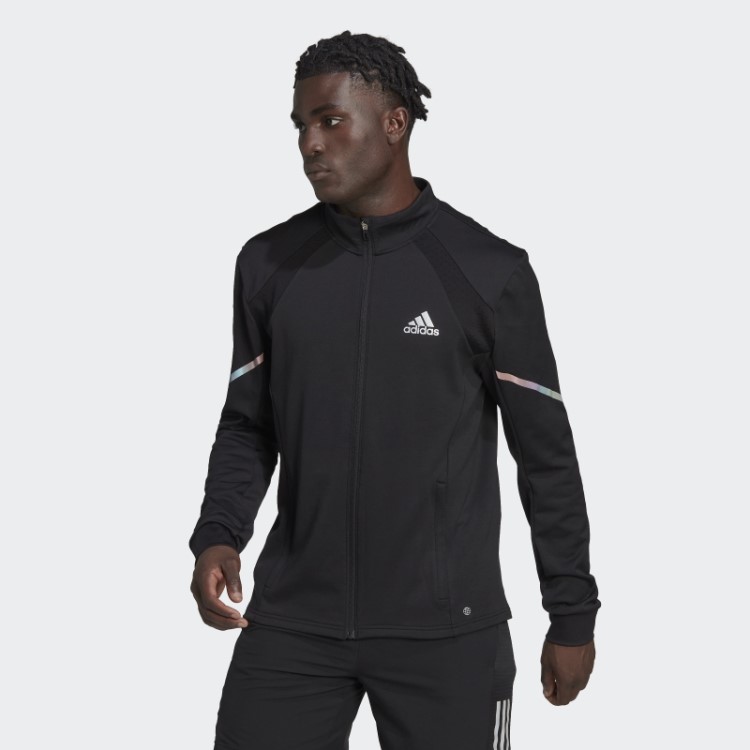 Blusão De Tricot Com Fecho De Correr Para O Dia A Dia Adidas Preto