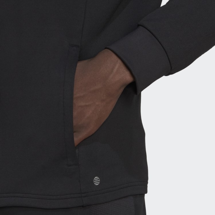 Blusão De Tricot Com Fecho De Correr Para O Dia A Dia Adidas Preto