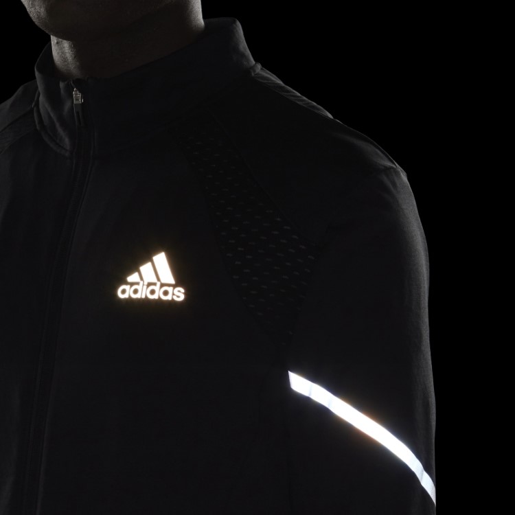 Blusão De Tricot Com Fecho De Correr Para O Dia A Dia Adidas Preto