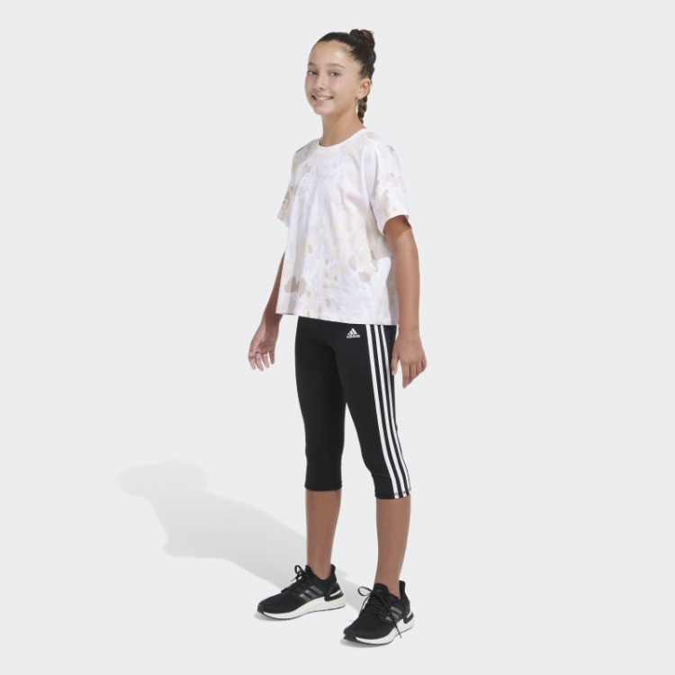 Camiseta Solta Com Estampa Allover Branca Adidas