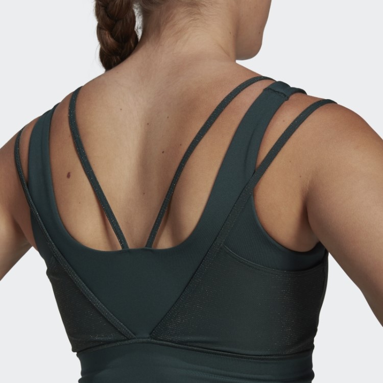 Sutiã Verde Brilhante Adidas Powerimpact Training Suporte Médio