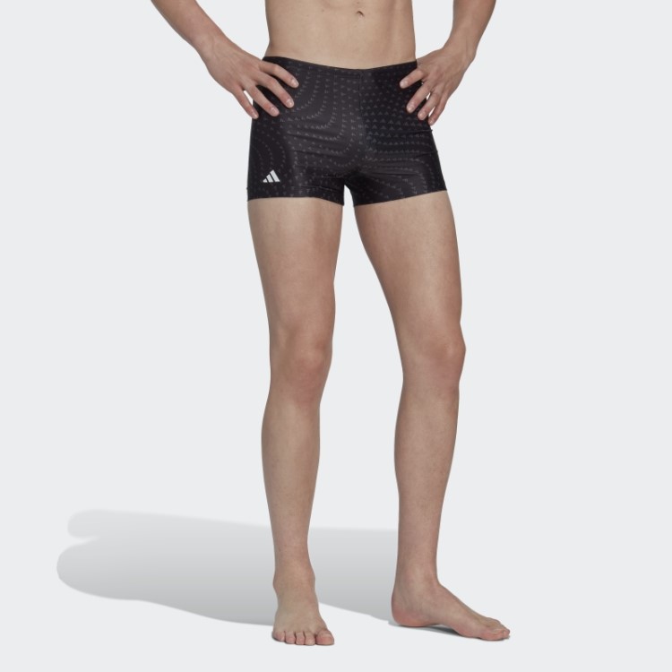 Cuecas Boxers De Natação Pretas Allover Gráficas Adidas