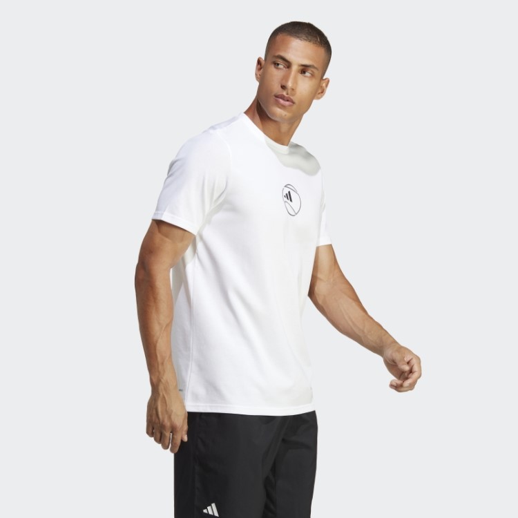 Camiseta Aeroready Com Estampa De Tênis Adidas Branca