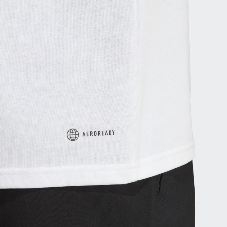 Camiseta Aeroready Com Estampa De Tênis Adidas Branca