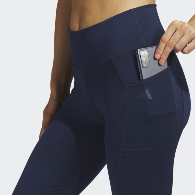 Leggings De Golfe Com Bolso Azul Marinho Adidas